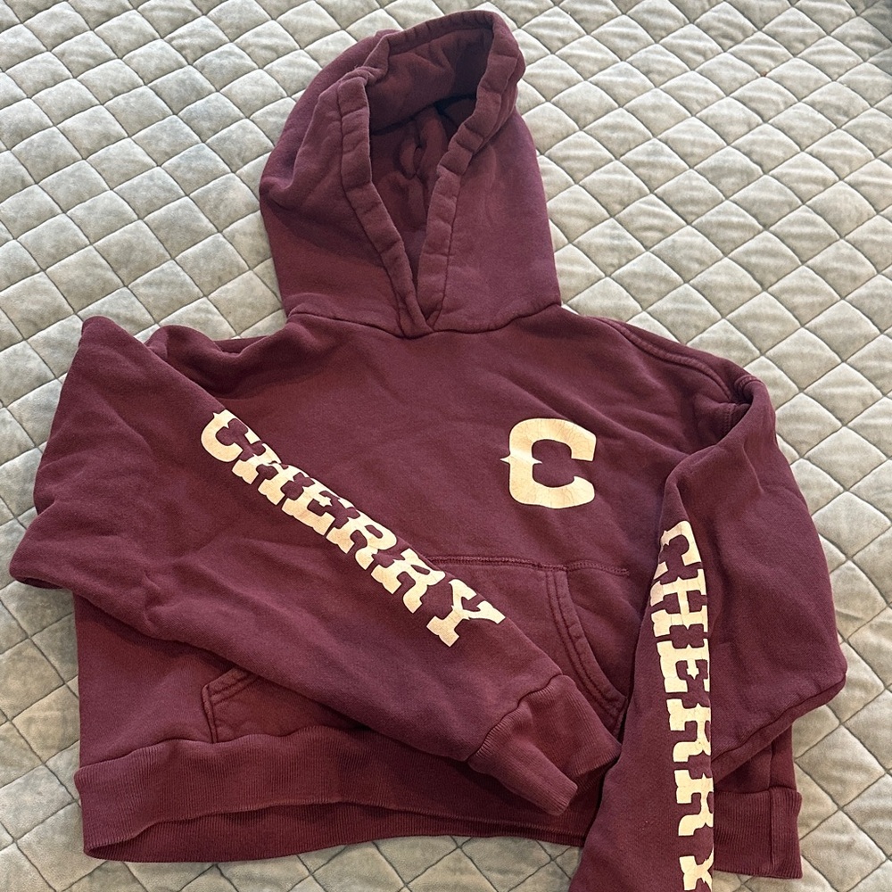 Cherry LA cropped hoodie